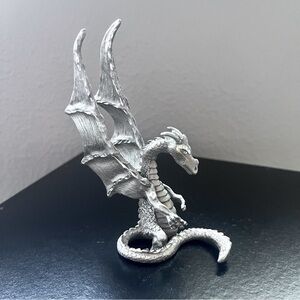 Vintage Rawcliffe Pewter proud parent dragon 1992 RF1733.